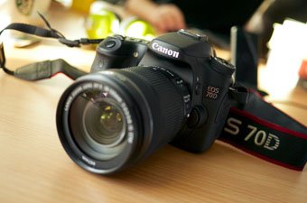 Canon 70D DSLR camera